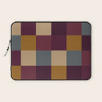 Bold Autumn Checks Pattern - Large XIII Laptop Sleeve Gallery Image 1