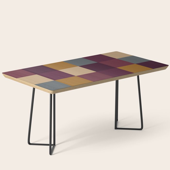 Bold Autumn Checks Pattern - Large XIII Coffee Table Gallery Image 1