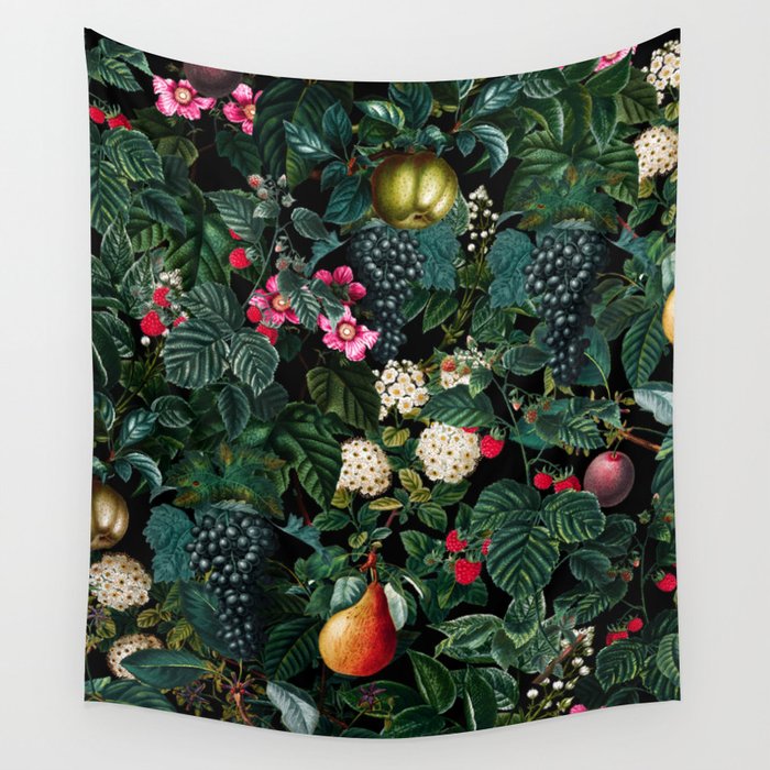 Delicious Floral Pattern Wall Tapestry Gallery Image 4