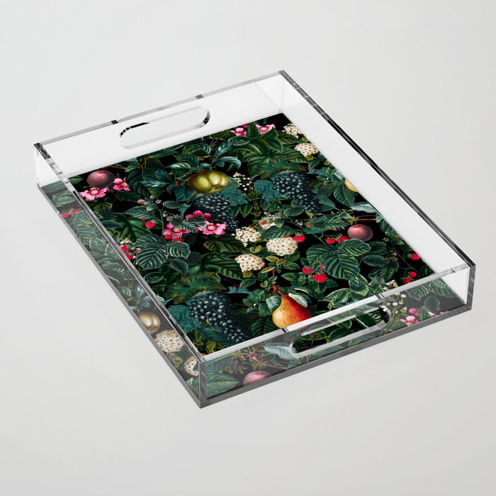 Delicious Floral Pattern Acrylic Tray Gallery Image 1