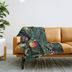 Delicious Floral Pattern Throw Blanket Gallery Image 1