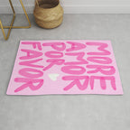 Pink Maximalist Quote - More Amor Rug Gallery Image 1