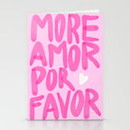 Pink Maximalist Quote - More Amor Stationery Card Gallery Image 2