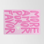 Pink Maximalist Quote - More Amor Rug Gallery Image 2
