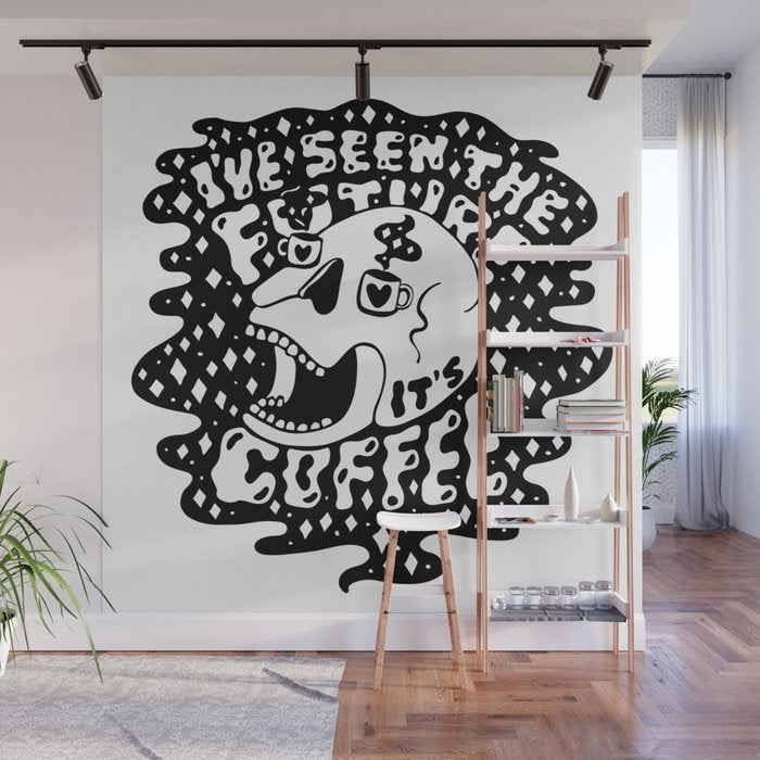 The Future is Coffee Wall Mural Gallery Image 1