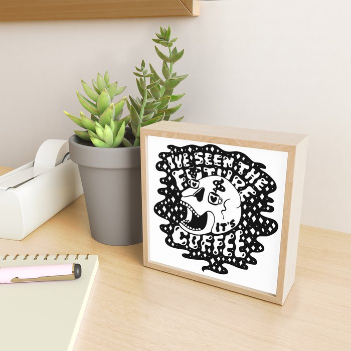 The Future is Coffee Mini Art Print Gallery Image 2