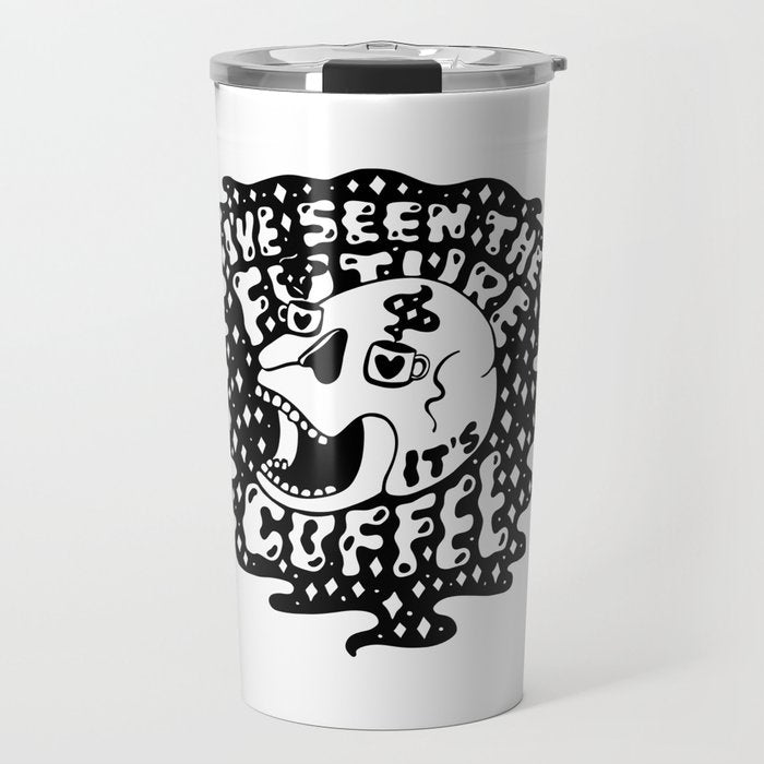The Future is Coffee Travel Mug Gallery Image 1