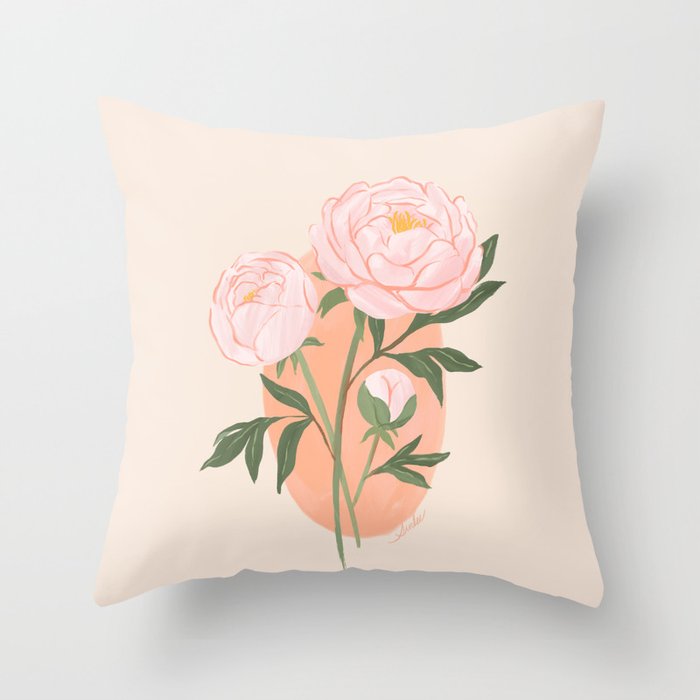 Peony Throw Pillow Gallery Image 6