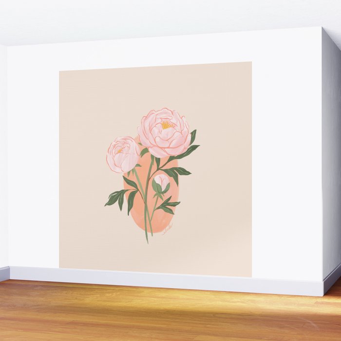 Peony Wall Mural Gallery Image 2