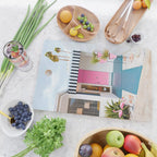 Cute Pink Door with Yard Flamingos in Palm Springs Cutting Board Gallery Image 2