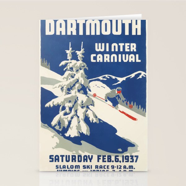 Dartmouth Winter Carnival 1937 Stationery Card Gallery Image 2