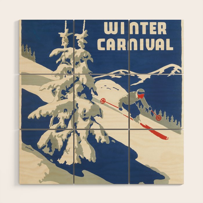 Dartmouth Winter Carnival 1937 Wood Wall Art Gallery Image 1