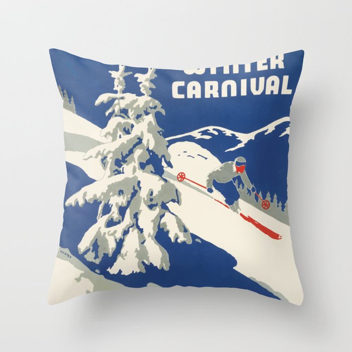 Dartmouth Winter Carnival 1937 Throw Pillow Gallery Image 6