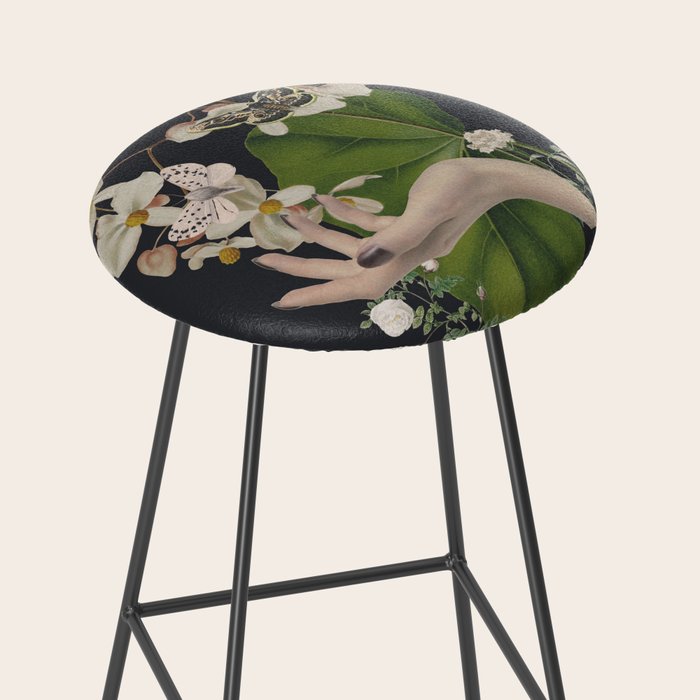 Minimal Collage/ Hand, Plants and Butterflies 6 Stool Gallery Image 2