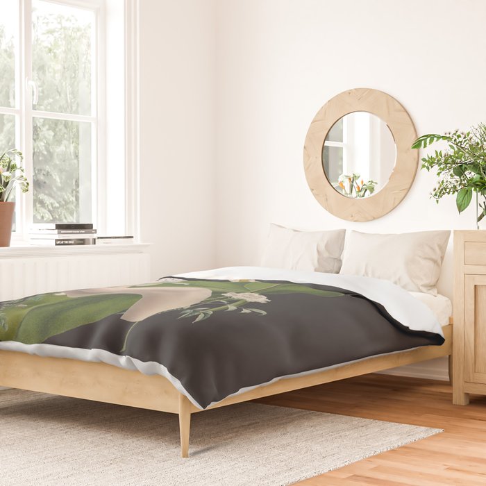 Minimal Collage/ Hand, Plants and Butterflies 6 Duvet Cover Gallery Image 2