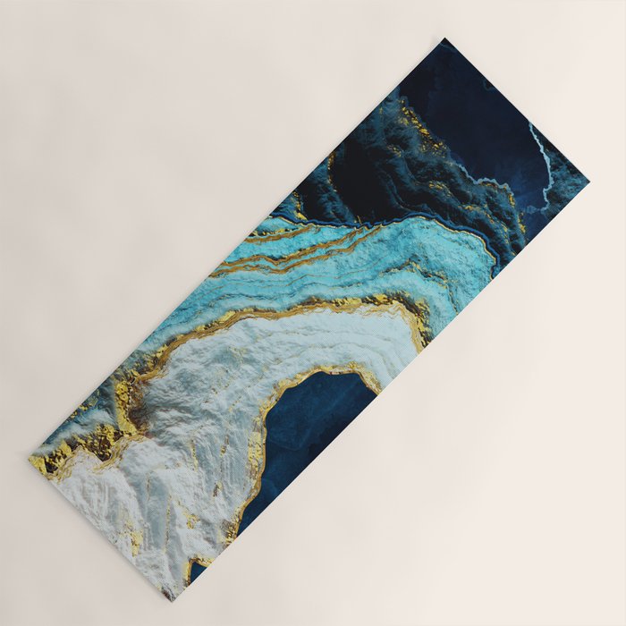 Aerial Ocean Abstract Yoga Mat Gallery Image 1