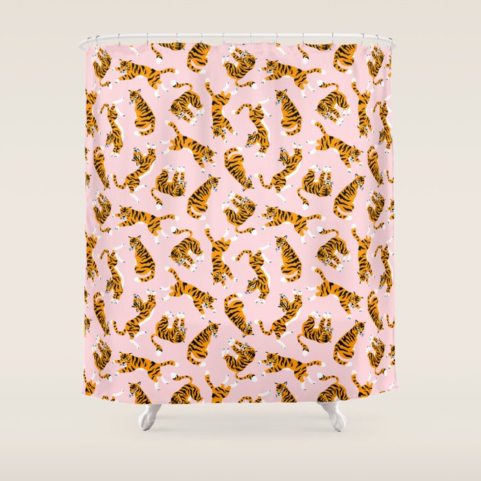 Cute tigers Shower Curtain Gallery Image 1