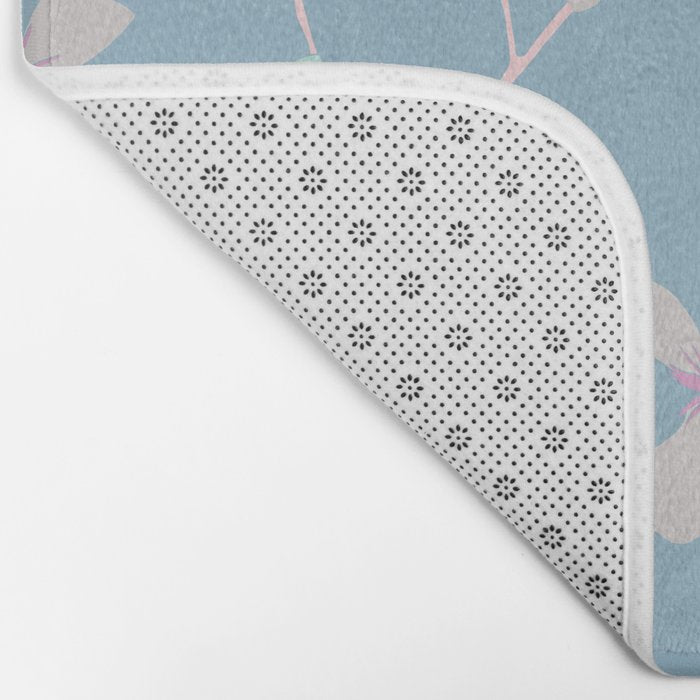 Floral Clematis Vine - Cool Summer Bath Mat Gallery Image 2