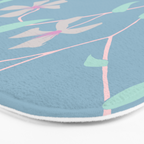 Floral Clematis Vine - Cool Summer Bath Mat Gallery Image 3