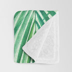 Tropical Fronds Abstract Design Throw Blanket Gallery Image 3
