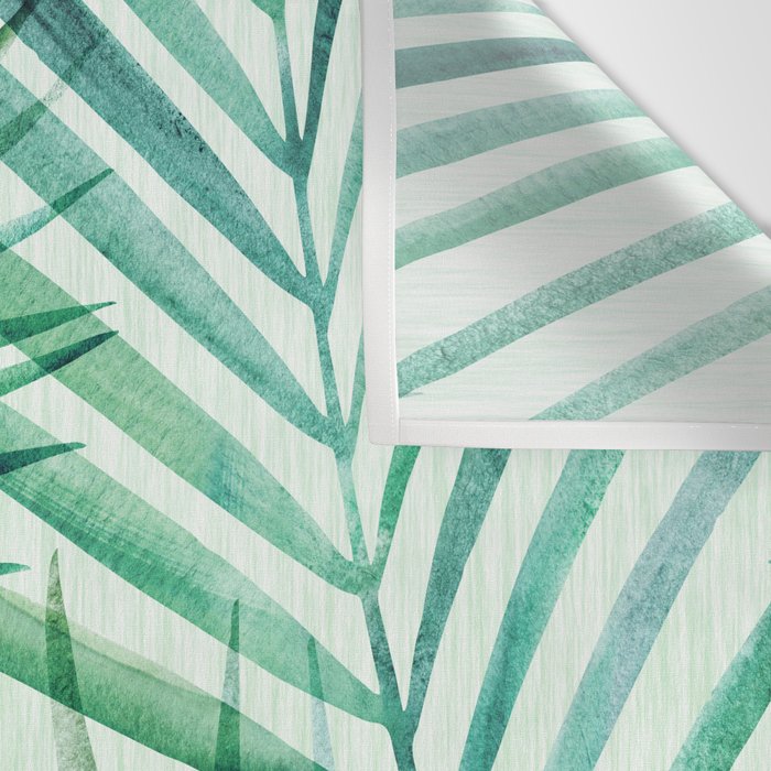 Tropical Fronds Abstract Design Wall Tapestry Gallery Image 3