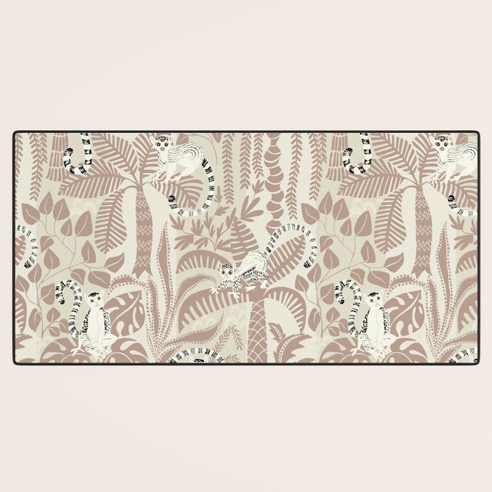 Jungle adventure warm earthy Desk Mat Gallery Image 3