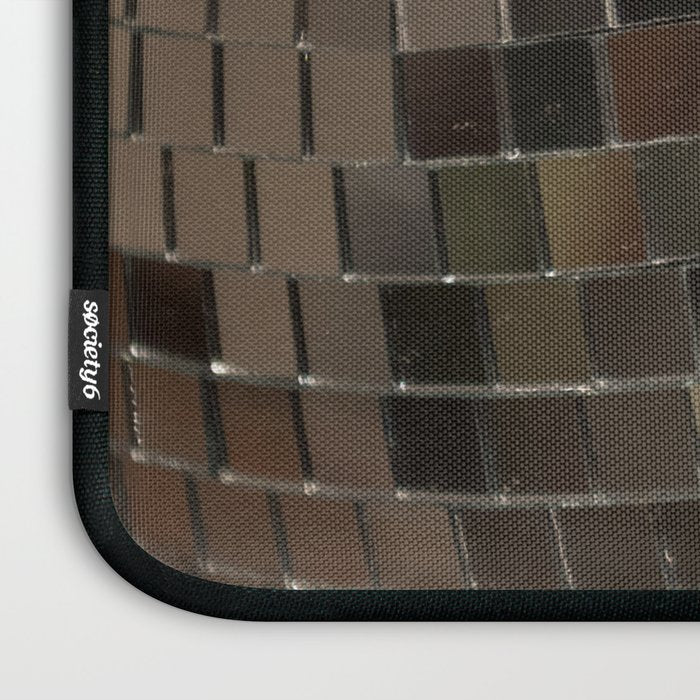 Silver Retro Disco Ball  Laptop Sleeve Gallery Image 3
