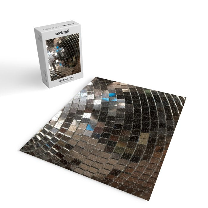 Silver Retro Disco Ball  Jigsaw Puzzle Gallery Image 2