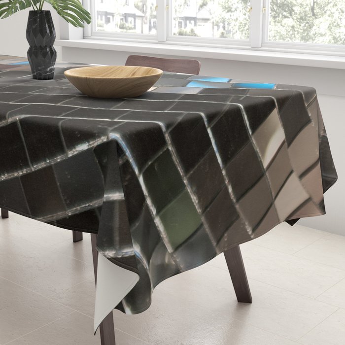 Silver Retro Disco Ball  Tablecloth Gallery Image 3