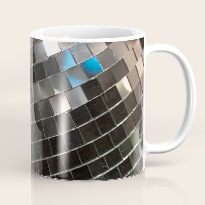 Silver Retro Disco Ball  Coffee Mug Gallery Image 1