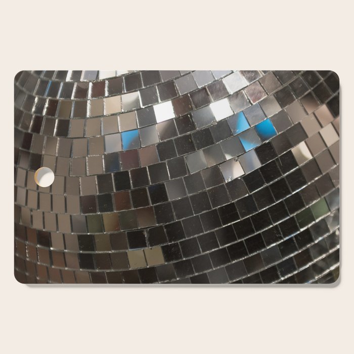 Silver Retro Disco Ball  Cutting Board Gallery Image 1