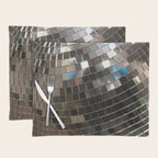 Silver Retro Disco Ball  Placemat Gallery Image 1