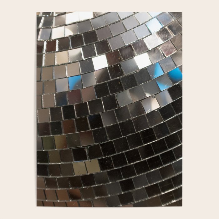 Silver Retro Disco Ball  Poster Gallery Image 4