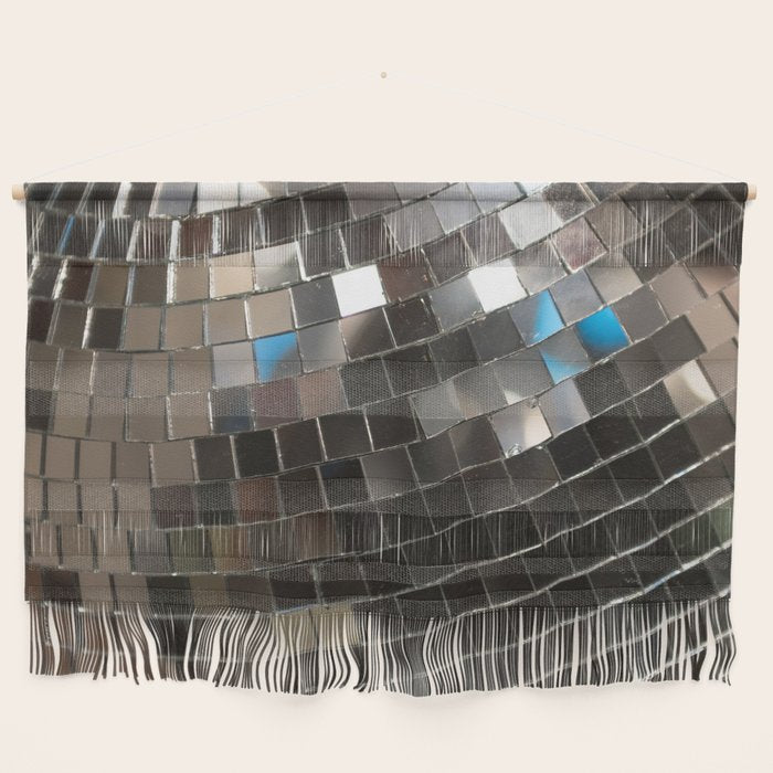 Silver Retro Disco Ball  Wall Hanging Gallery Image 1