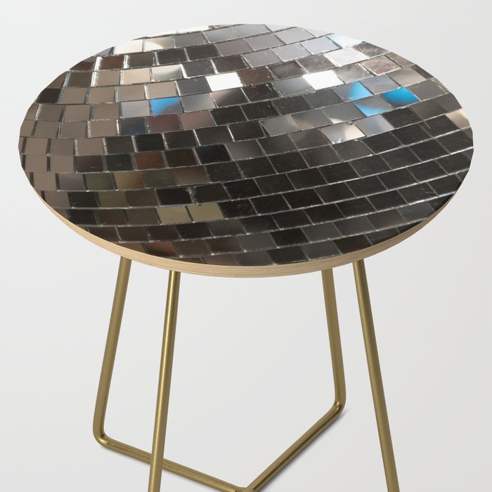 Silver Retro Disco Ball  Side Table Gallery Image 2