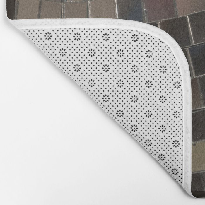 Silver Retro Disco Ball  Bath Mat Gallery Image 2