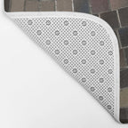 Silver Retro Disco Ball  Bath Mat Gallery Image 2
