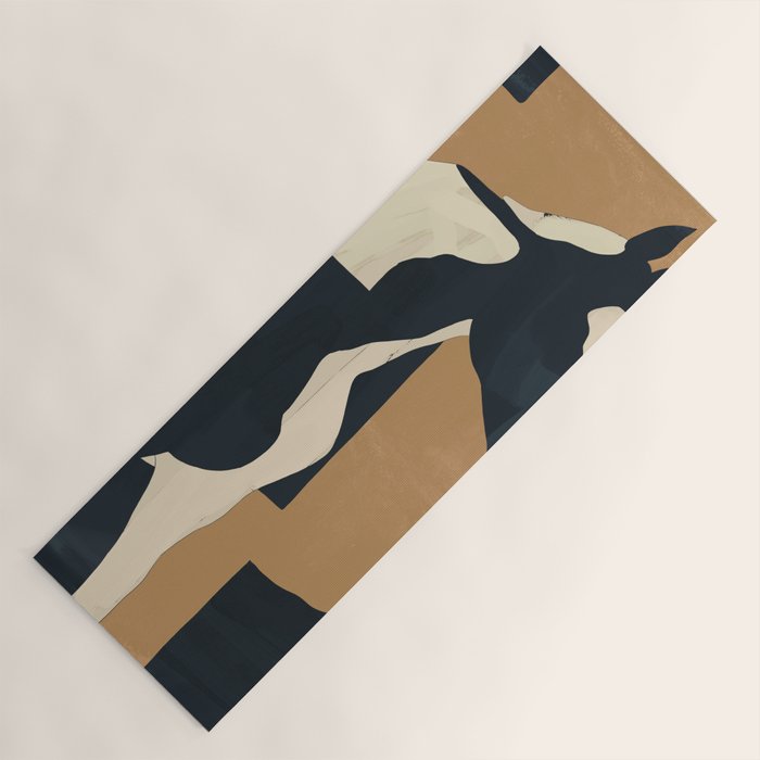 Abstract Minimal Horse 6 Yoga Mat Gallery Image 1