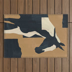 Abstract Minimal Horse 6 Outdoor Rug Gallery Image 1