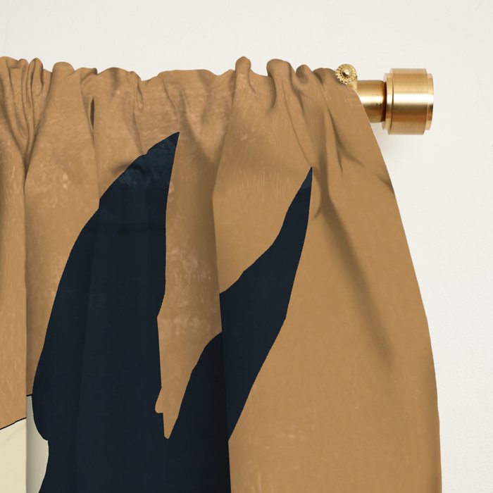 Abstract Minimal Horse 6 Window Curtain Gallery Image 2