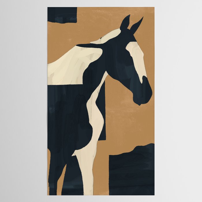Abstract Minimal Horse 6 Tablecloth Gallery Image 2