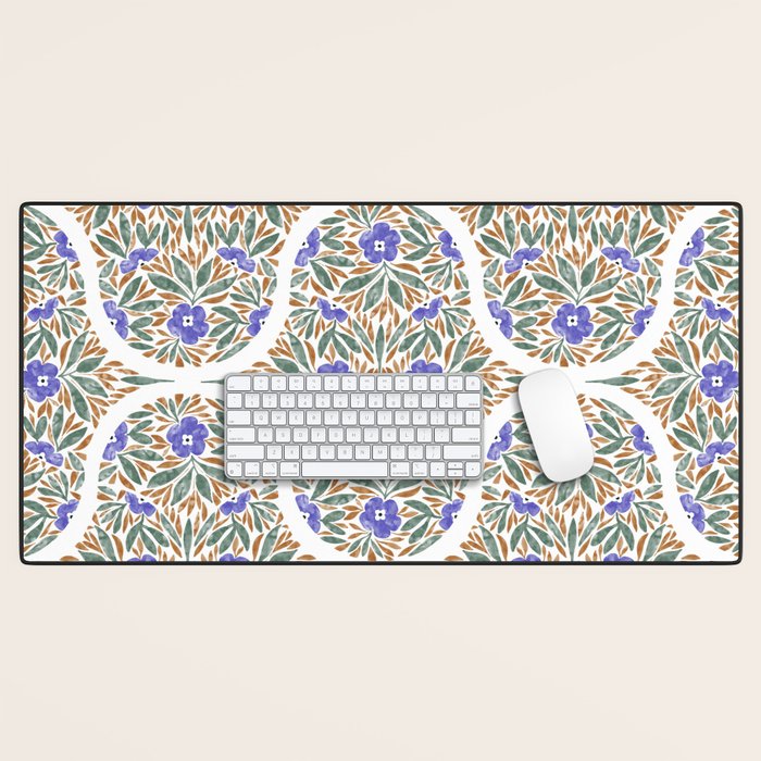 Elegant Flora Artistry Desk Mat Gallery Image 1