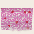 Big Groovy Flower - Pink and Red Wall Hanging Gallery Image 1