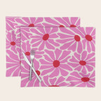 Big Groovy Flower - Pink and Red Placemat Gallery Image 1
