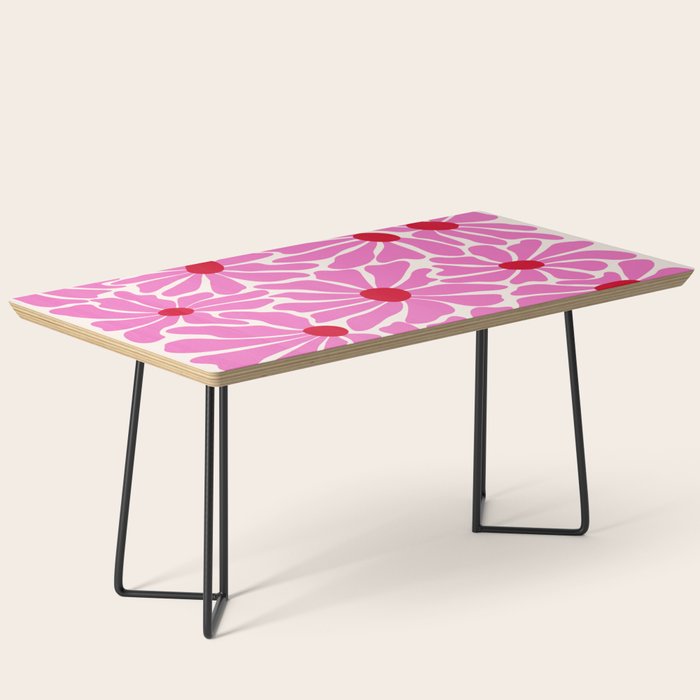 Big Groovy Flower - Pink and Red Coffee Table Gallery Image 1