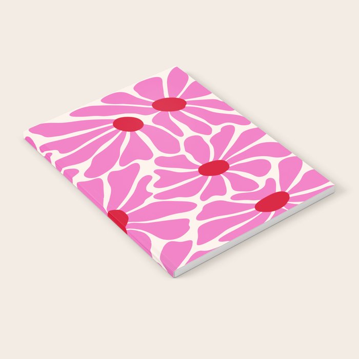Big Groovy Flower - Pink and Red Notebook Gallery Image 2