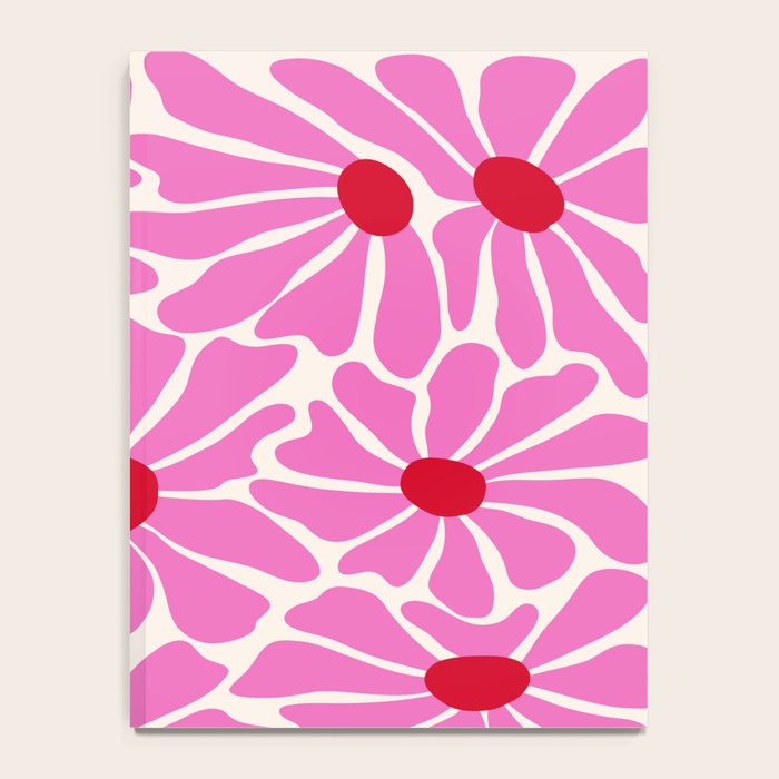 Big Groovy Flower - Pink and Red Notebook Gallery Image 4