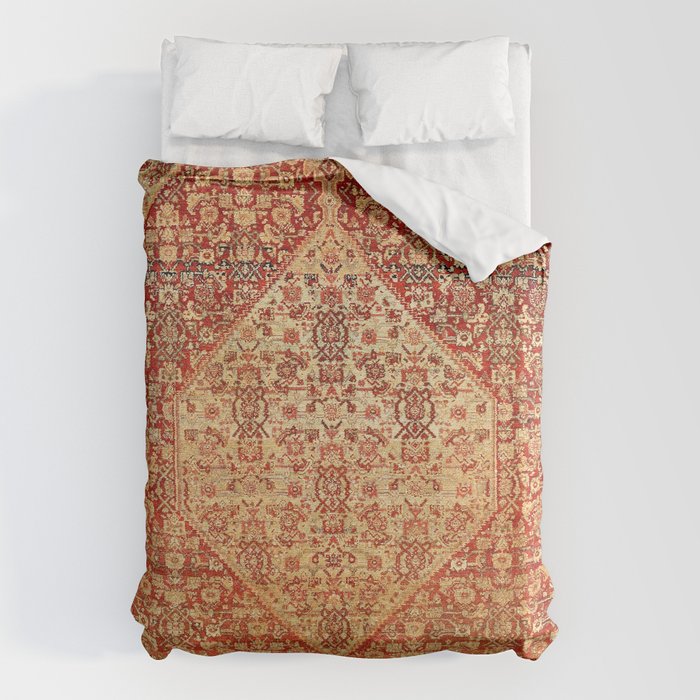 Sehna Saronim Kurdish Northwest Persian Rug Print Duvet Cover Gallery Image 1