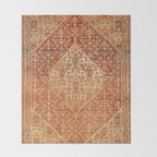 Sehna Saronim Kurdish Northwest Persian Rug Print Throw Blanket Gallery Image 2