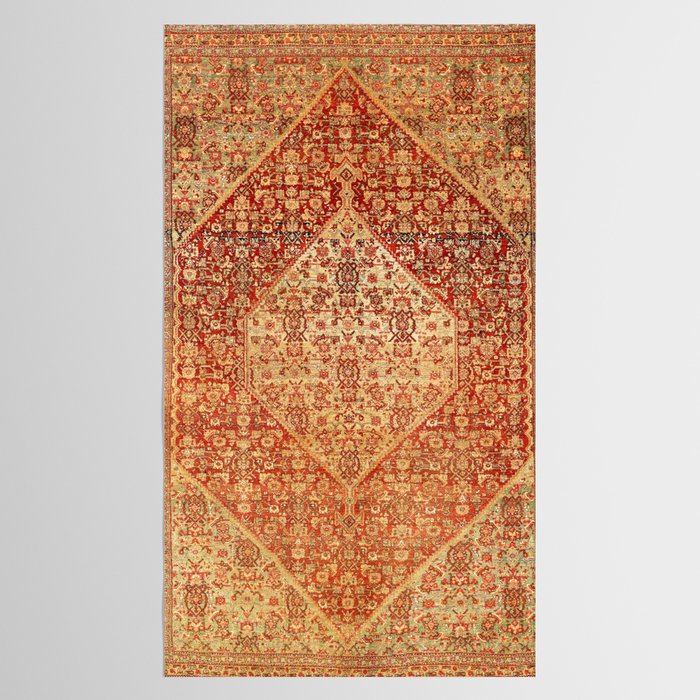 Sehna Saronim Kurdish Northwest Persian Rug Print Tablecloth Gallery Image 2